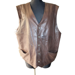 KAMIZELKA SKÓRA MOTOR rozm. 56